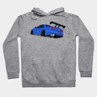 SKYLINE GTR R34 BLUE Hoodie